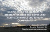 Implementing An eMentoring Program For Aged And Community Care