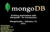 Building Your First MongoDB Application (Mongo Austin)