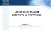 Libraries as trusted gateways to knowledge