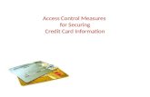 Access control measures for securing credit card information