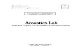 Acoustics Lab 2007