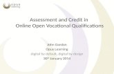 Assessment and Credit in Online Open Qualifications
