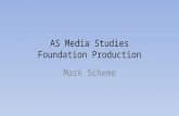 As media studies mark scheme