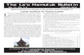 Lao Hamutuk Bulletin February 2010 Land Justice in Timor Leste