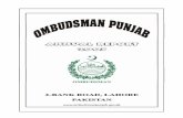d.o.no.Pop.1-786/2003 Office of the Ombudsman, Punjab 2-Bank Road, Lahore Dated