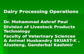 Dairy Processing Operations