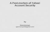 A Post-Mortem of Yahoo! Account Security
