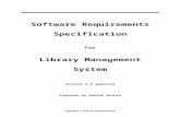 SRS for library management system