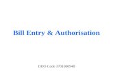 Bill Entry Process