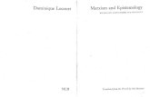 Lecourt - Marxism and Epistemology
