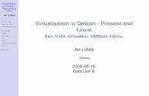 Virtualisation in Debian Present and Future Jan Lubbe ¨ Overview