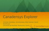 Canadensys Explorer presentation