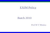 Exim Policy