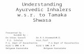 Understanding Ayurvedic inhalers w.s.r. to tamaka swasa