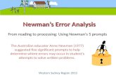 2013 newmans error analysis and comprehension strategies