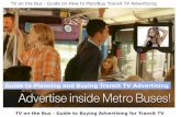 Tv On The Bus - How to Plan/Buy Transit TV Advertising