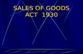 Sales of Goods Act-1930