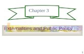 CHAPTER 3- EXTERNALITIES AND PUBLIC POLICY