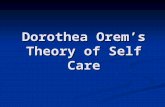 Dorothea Orem Theory