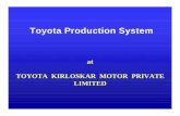 Toyota Production System in India Plant