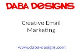 Daba designs creative email