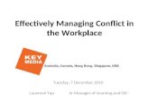 Effectively managing conflict in the workplace ver 2