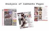 Contents Pages of Magazines