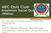 AEC Quiz Club Freshers' Quiz 2014 Mains