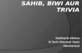 Sahib, Biwi aur Trivia