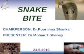 SNAKE BITE Dr.mohan 24.5.2010