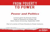 From Poverty to Power: Power and Politics