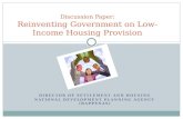 Reinventing Government on Low Income Housing Provision