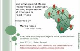 Use of Micro and Macro Frameworks in Estimating Poverty Implications of Changes in Food Prices
