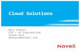Cloud Solutions Moiz Kohari CTO / VP Engineering