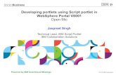IBM - Developing portlets using Script portlet in WP 8001