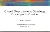 Cloud Deployment Strategy: Challenges to consider