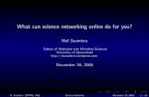 What can science networking online do for you