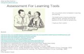 Assessment for Learning Activities