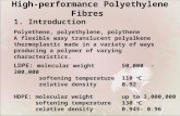 high performance polyethylene fiber