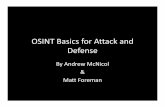 OSINT for Attack and Defense