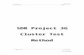 SDR Project 3G Cluster Test Method