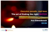 “Genuine people, real love” – The ‘art’ of finding the right match