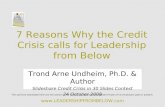Credit Crunch Leadership From Below
