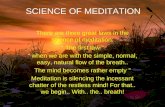 Science of meditation