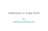 Admission in india 2015