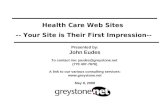 “Your Web Site is Their First Impression”