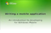An introduction to Windows Mobile development