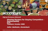 Sharing Recipes for Staying Competitive – Sustainability