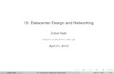Topic 15: Datacenter Design and Networking