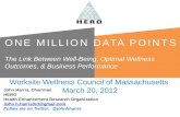 March Webinar:  One Million Data Points:  The Link Between Well-Being, Optimal Wellness Outcomes, and Business Performance